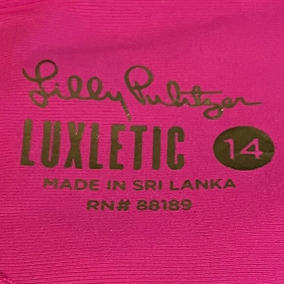 Lilly Pulitzer Luxletic skort size 14 try your zest floral tennis pickeball - Picture 8 of 10